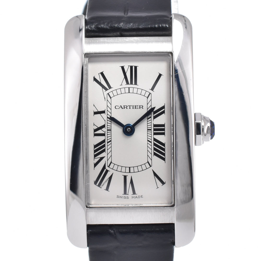 with paper CARTIER Tank American SM WSTA0016 Silver Dial Quartz Ladies
 Watch M#151217