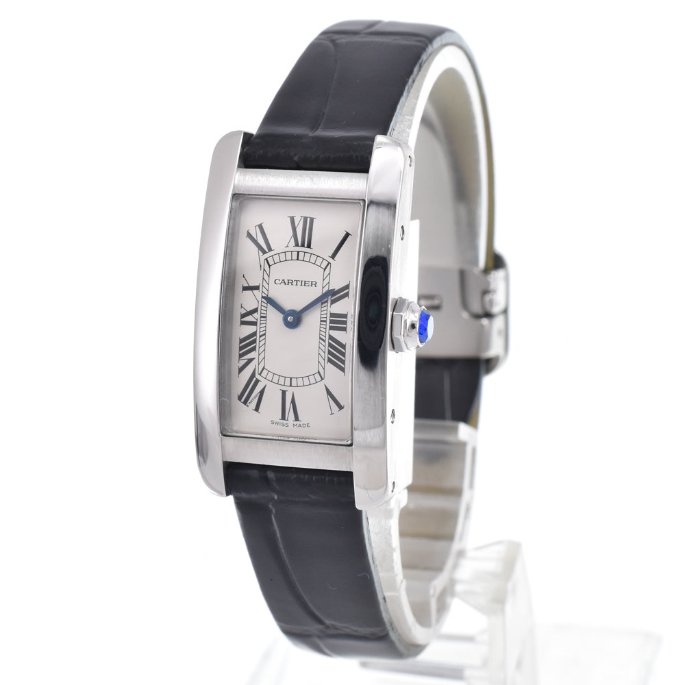 with paper CARTIER Tank American SM WSTA0016 Silver Dial Quartz Ladies
 Watch M#151217