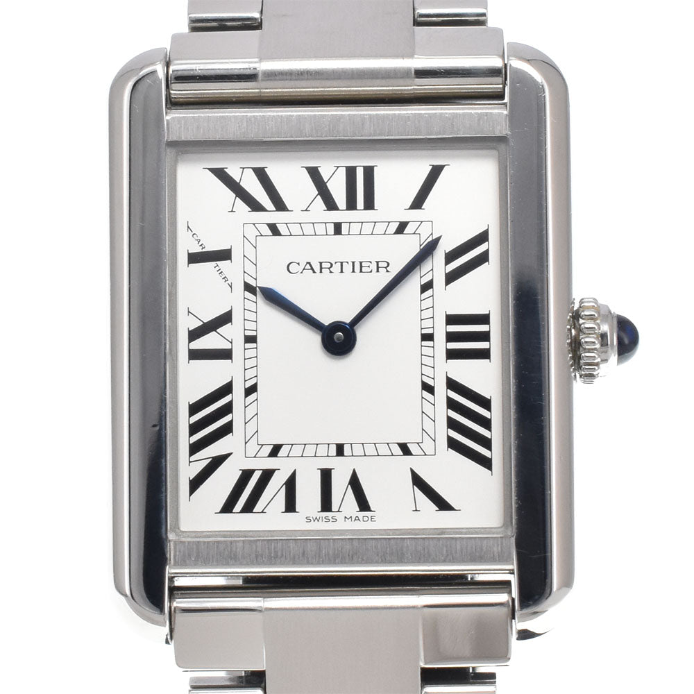 with paper CARTIER Tank solo W5200013 Silver Dial Quartz Ladies
 Watch M#151220