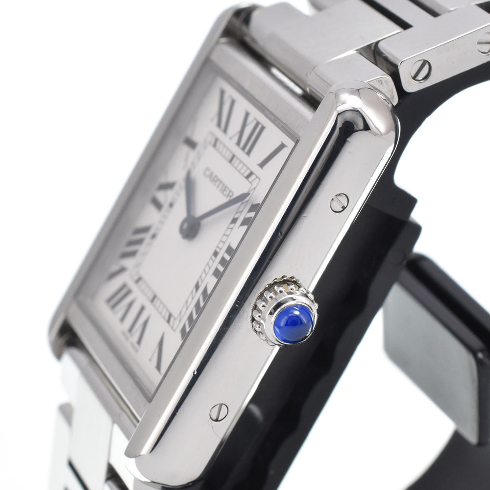 with paper CARTIER Tank solo W5200013 Silver Dial Quartz Ladies
 Watch M#151220