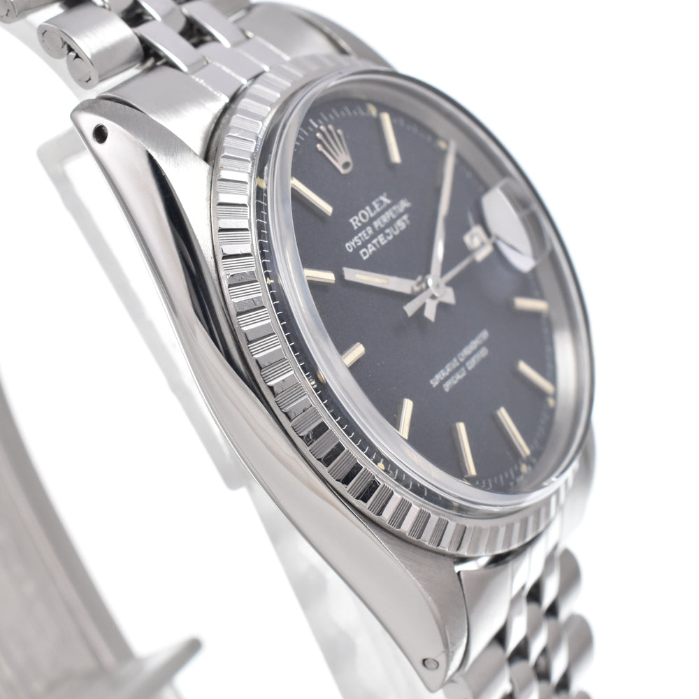 ROLEX Oyster Perpetual DATEJUST 1603 vintage Cal.1570 black Dial Automatic Men's
 Watch O#151221