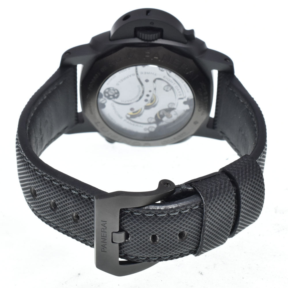 with paper PANERAI Luminor Chrono Monopulsante PAM01135 8 days GMT blue Dial Hand Winding Men's
 Watch N#151227