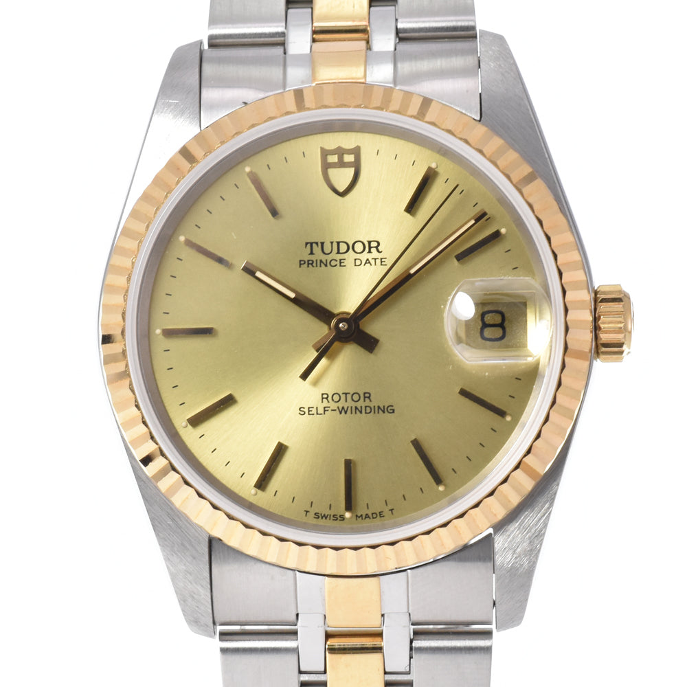with paper TUDOR Prince Oyster Date 74033 gold Dial Automatic Men's
 Watch M#151230