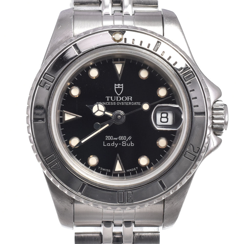 with paper TUDOR Oyster Princess Date Lady Sub 96090 Cal.2691 black Dial Automatic Ladies
 Watch O#151231