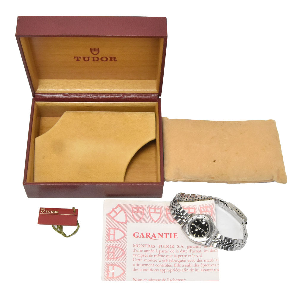 with paper TUDOR Oyster Princess Date Lady Sub 96090 Cal.2691 black Dial Automatic Ladies
 Watch O#151231