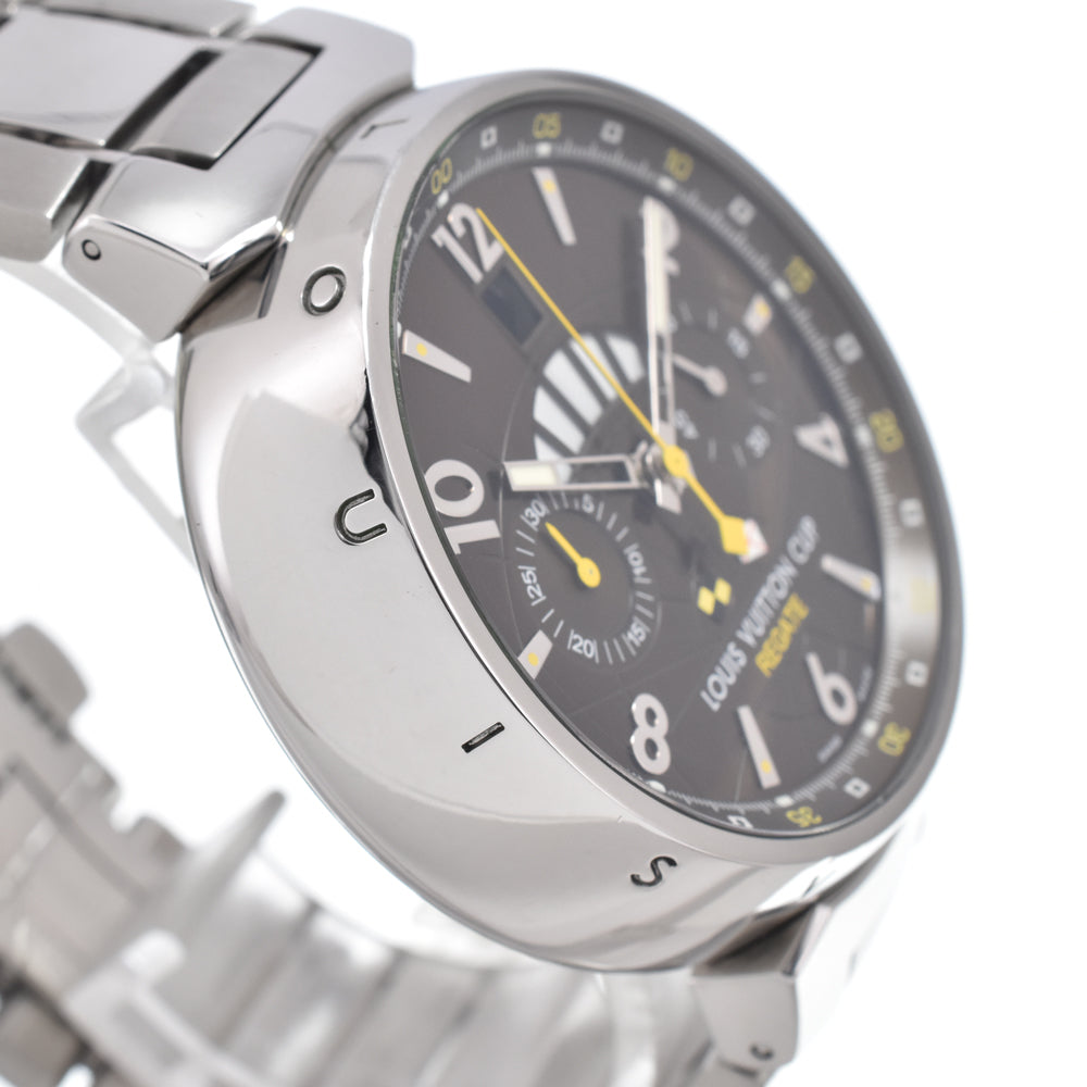 LOUIS VUITTON Tambour Cregatta Louis Vuitton Cup Q1021 Chronograph Brown Dial Automatic Men's
 Watch O#151244