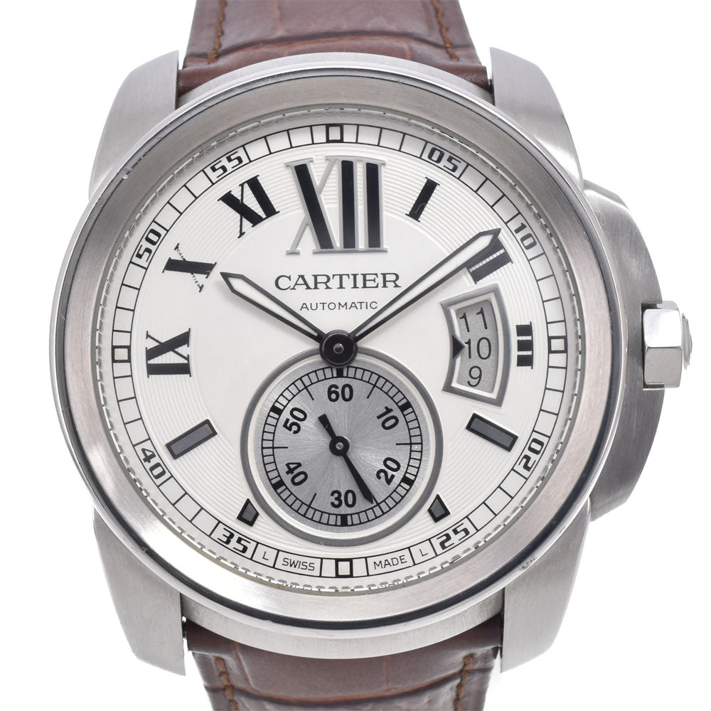 CARTIER Calibur de Cartier W7100037 Small second date Silver Dial Automatic Men's
 Watch N#151249