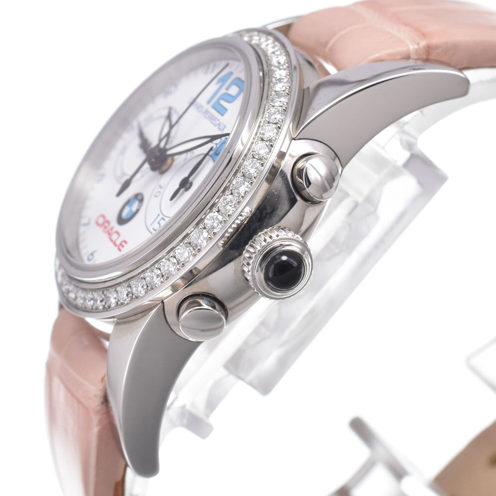 with paper GIRARD-PERREGAUX BMW Oracle Racing 80440D11A712-0 Diamond Bezel white Dial Automatic Ladies
 Watch N#151252
