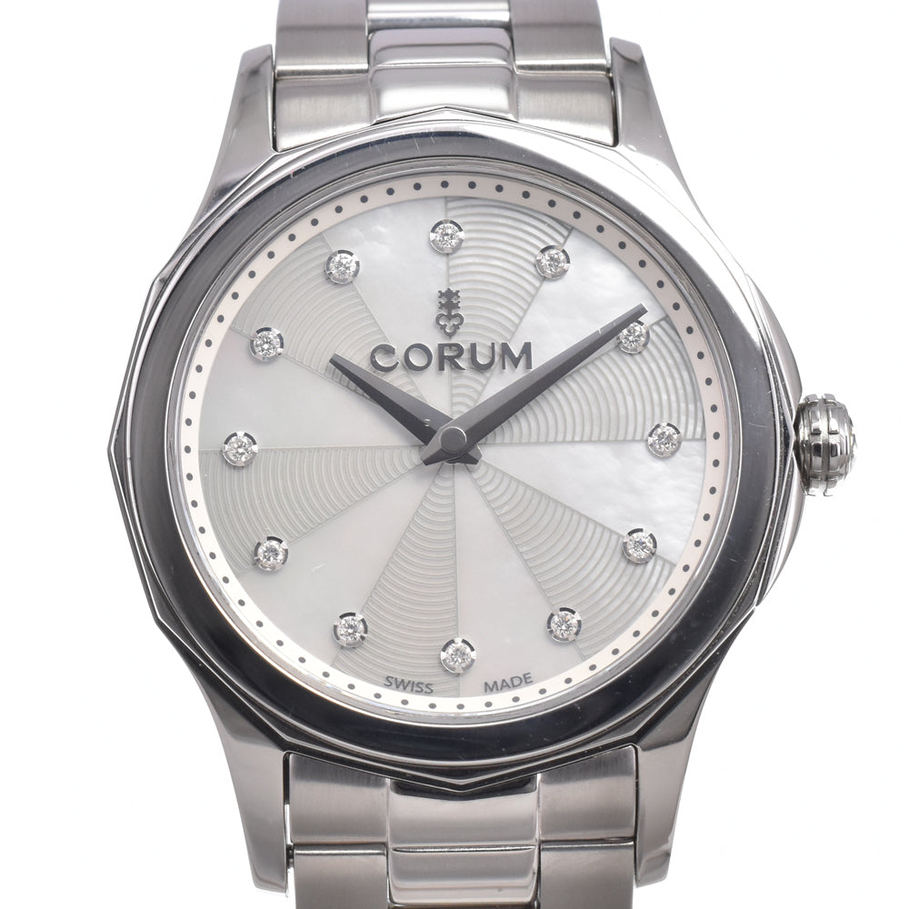 with paper CORUM Admiral's Cup Legend 020.100.20/V200 PN09 White shell Dial Quartz Ladies
 Watch N#151253