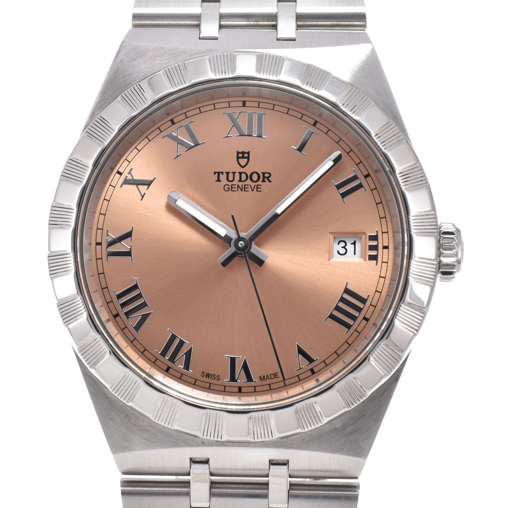 with paper TUDOR Royal 28500 salmon pink Dial Automatic Men's
 Watch O#151254
