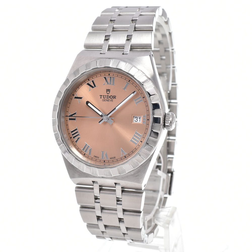 with paper TUDOR Royal 28500 salmon pink Dial Automatic Men's
 Watch O#151254