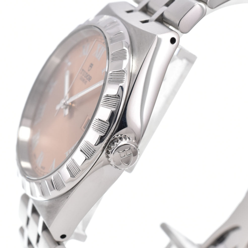 with paper TUDOR Royal 28500 salmon pink Dial Automatic Men's
 Watch O#151254