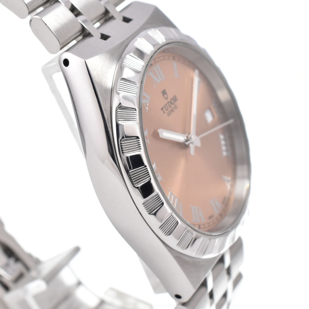 with paper TUDOR Royal 28500 salmon pink Dial Automatic Men's
 Watch O#151254