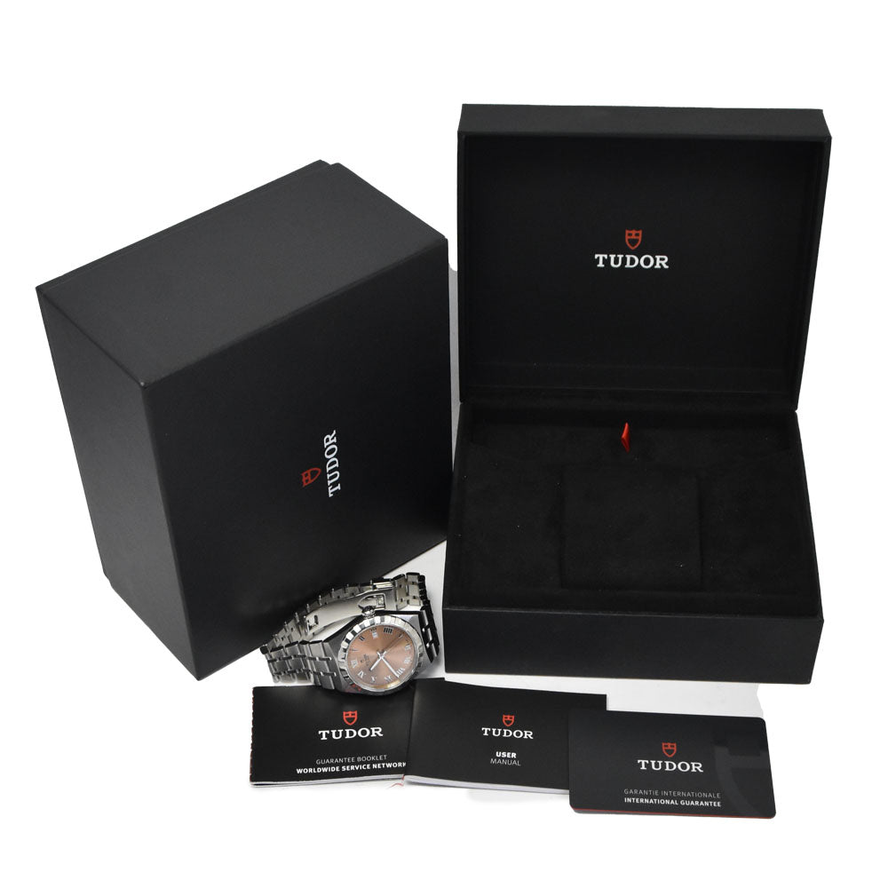 with paper TUDOR Royal 28500 salmon pink Dial Automatic Men's
 Watch O#151254