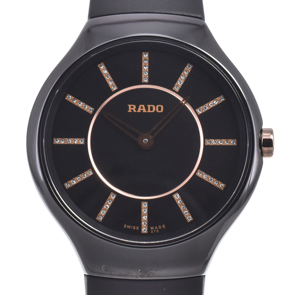 with paper RADO True R27742709 Index diamond black Dial Quartz Ladies
 Watch N#151262