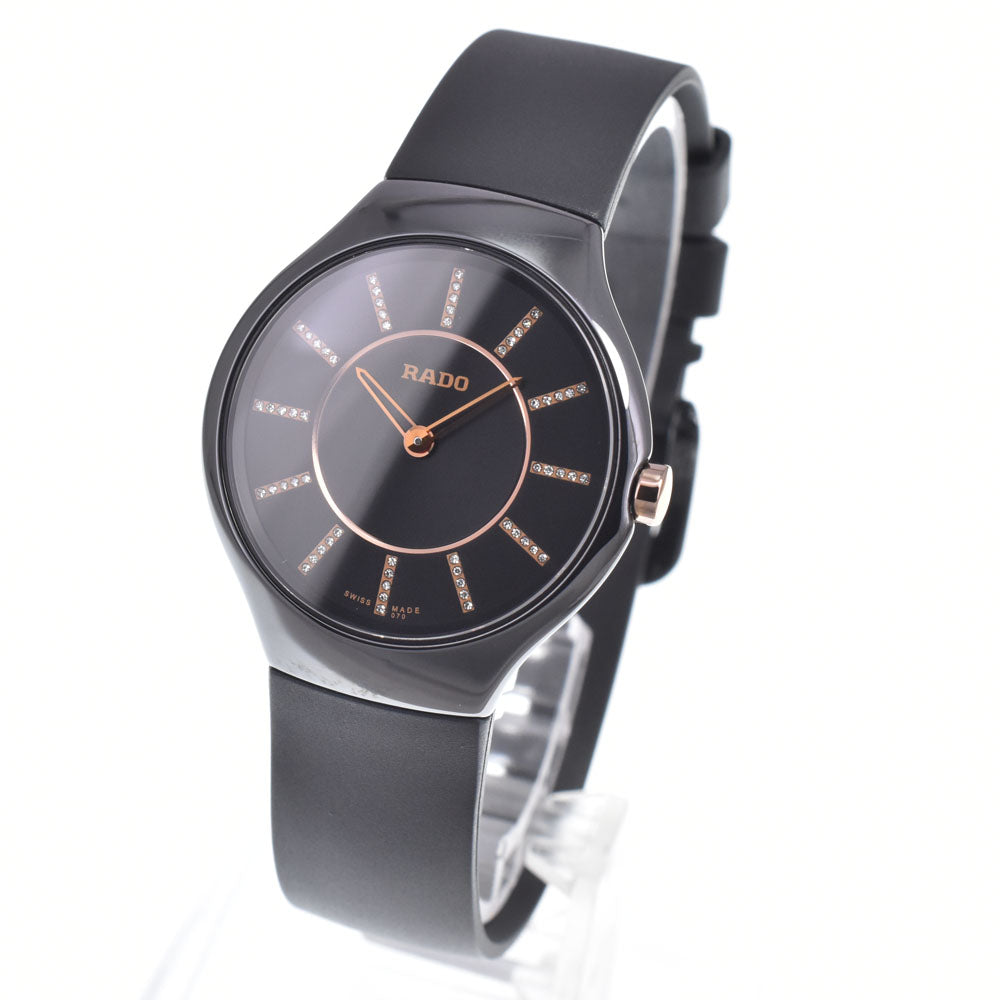 with paper RADO True R27742709 Index diamond black Dial Quartz Ladies
 Watch N#151262