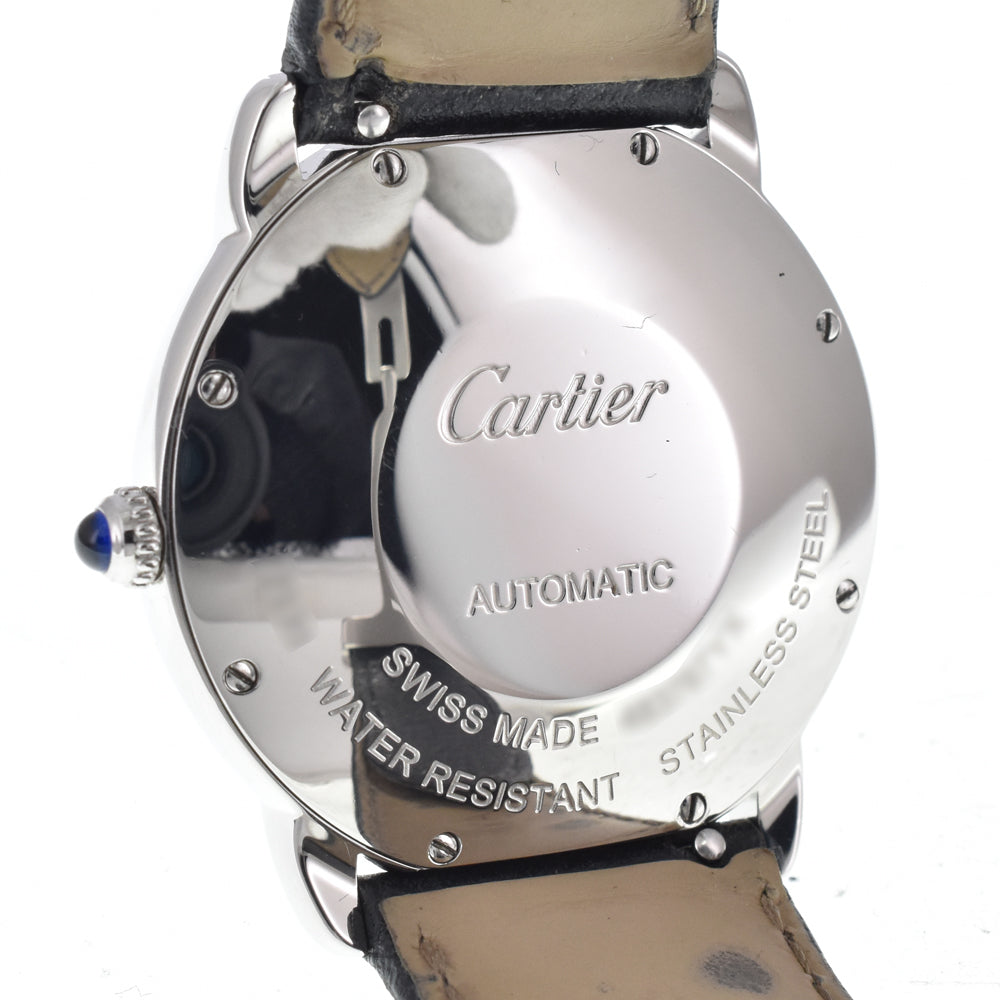 with paper CARTIER Rondo Solo de Cartier WSRN0021 Silver Dial Automatic Men's
 Watch N#151264