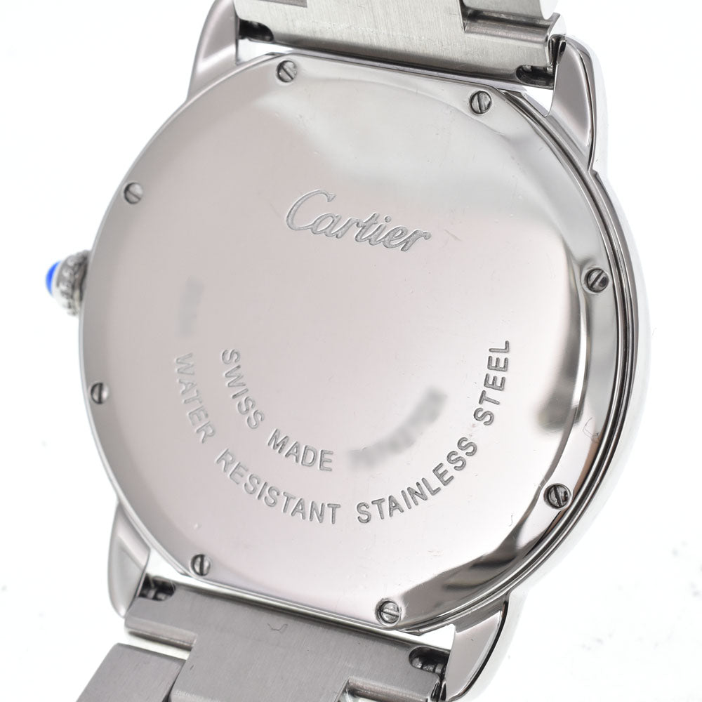 with paper CARTIER Ronde Solo LM W6701005 Date Silver Dial Quartz Men's
 Watch M#151265