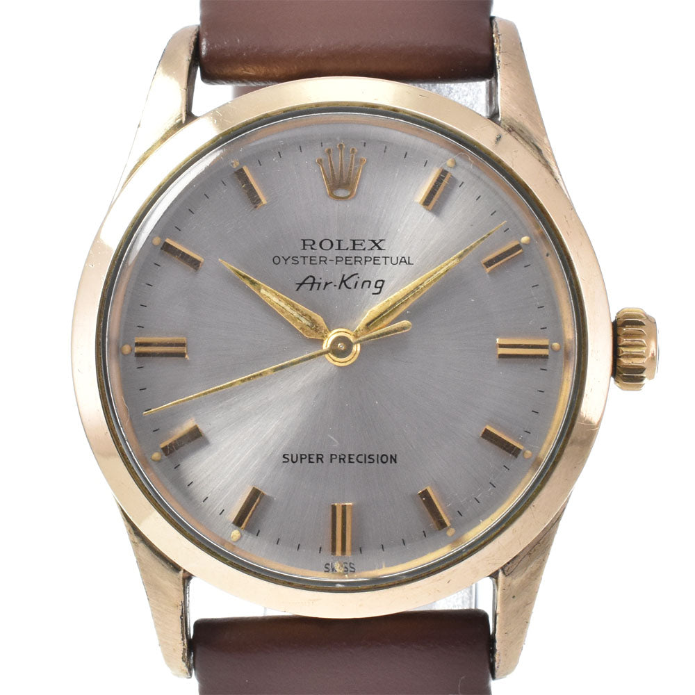 ROLEX Air King Oyster Perpetual 5506 vintage Cal.1530 Silver Dial Automatic Men's
 Watch N#151266