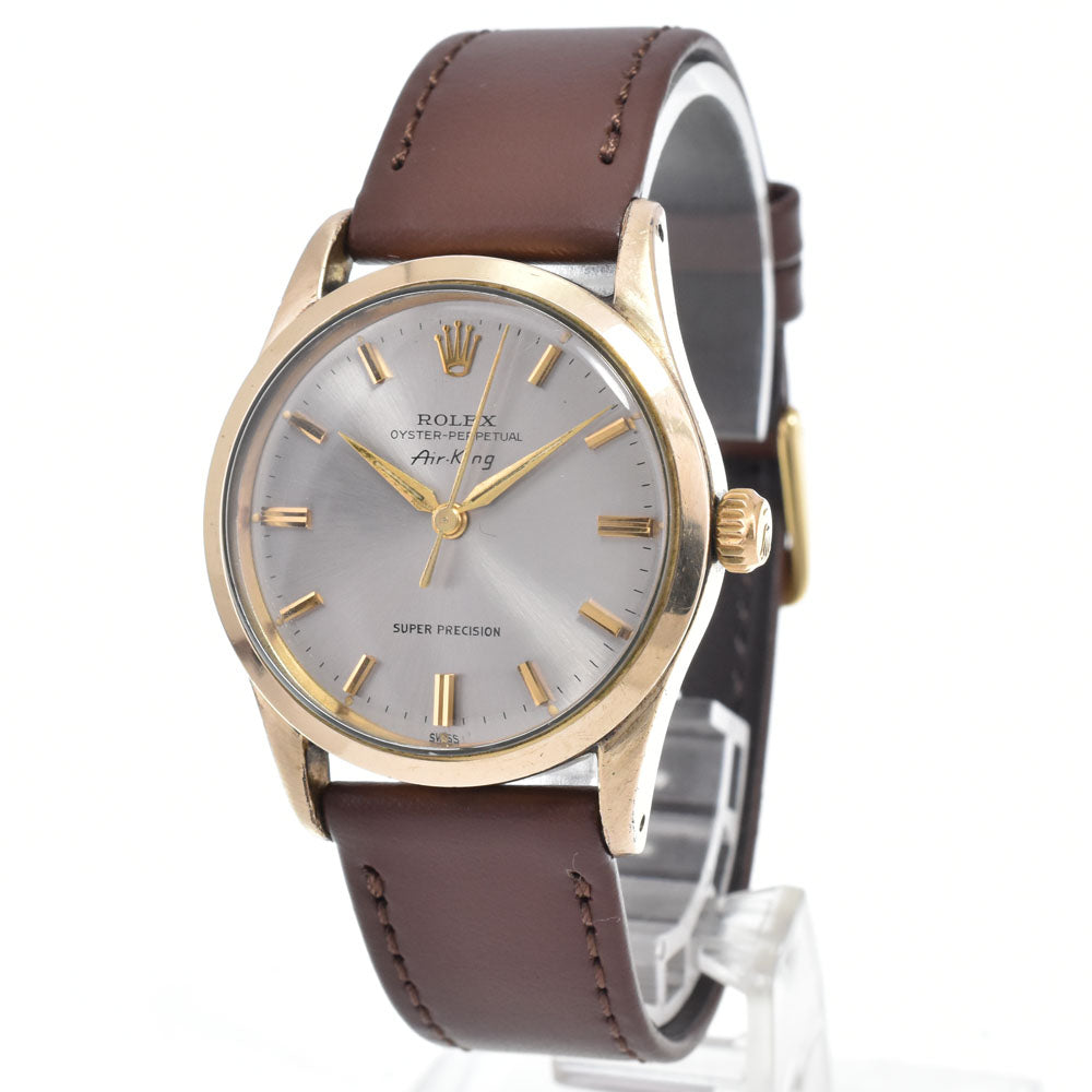 ROLEX Air King Oyster Perpetual 5506 vintage Cal.1530 Silver Dial Automatic Men's
 Watch N#151266