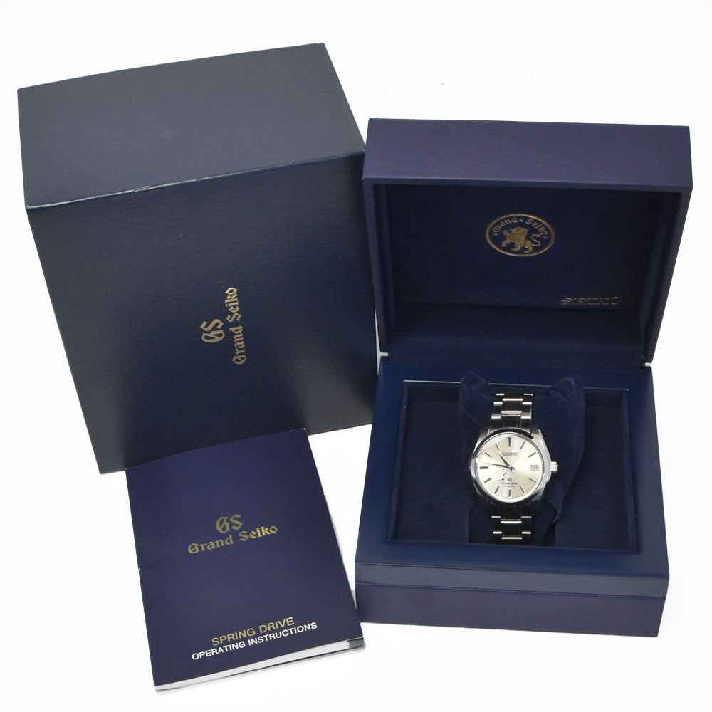 SEIKO Grand Seiko SBGA001/9R65-0AA0 Power reserve date Silver Dial Spring drive Men's
 Watch N#151268
