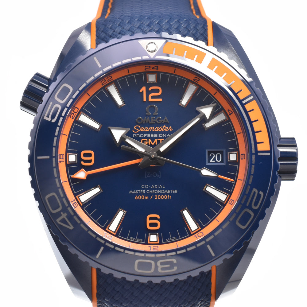 with paper OMEGA Seamaster Planet Ocean 215.92.46.22.03.001 blue Dial Automatic Men's
 Watch M#151269