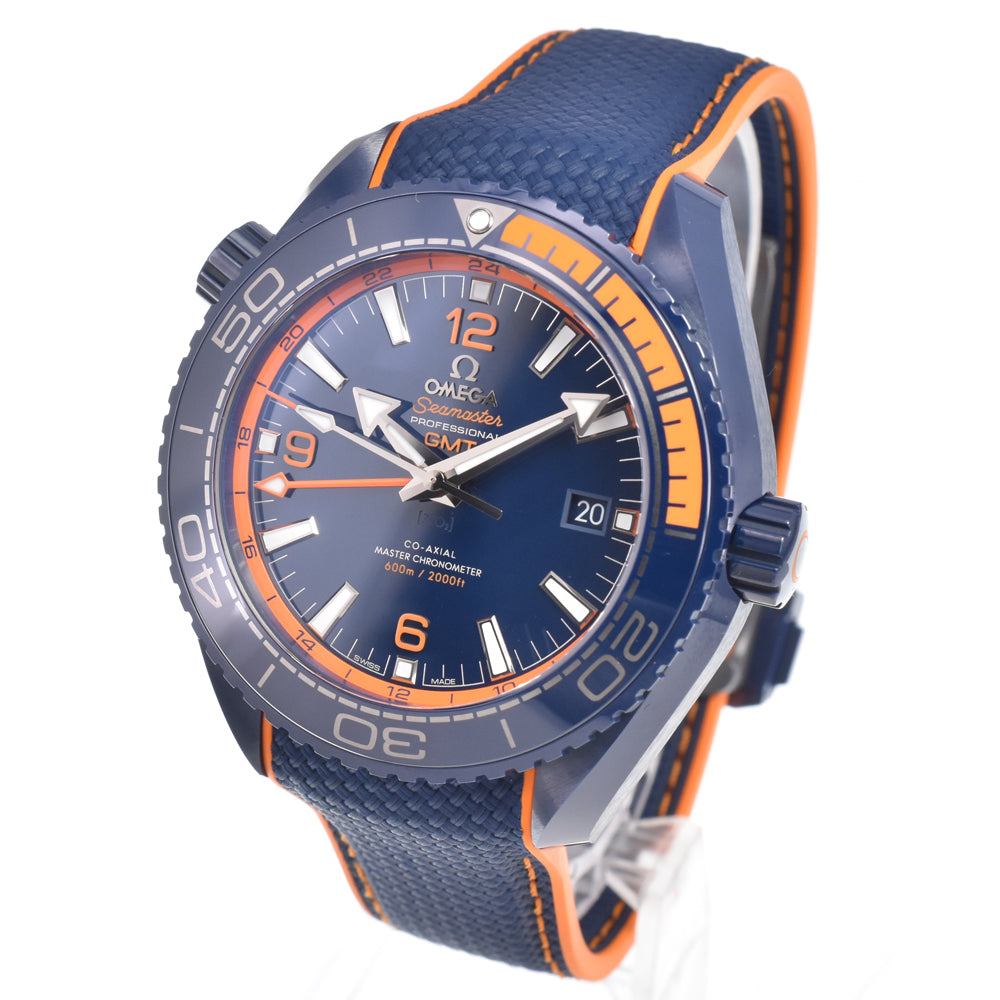 with paper OMEGA Seamaster Planet Ocean 215.92.46.22.03.001 blue Dial Automatic Men's
 Watch M#151269