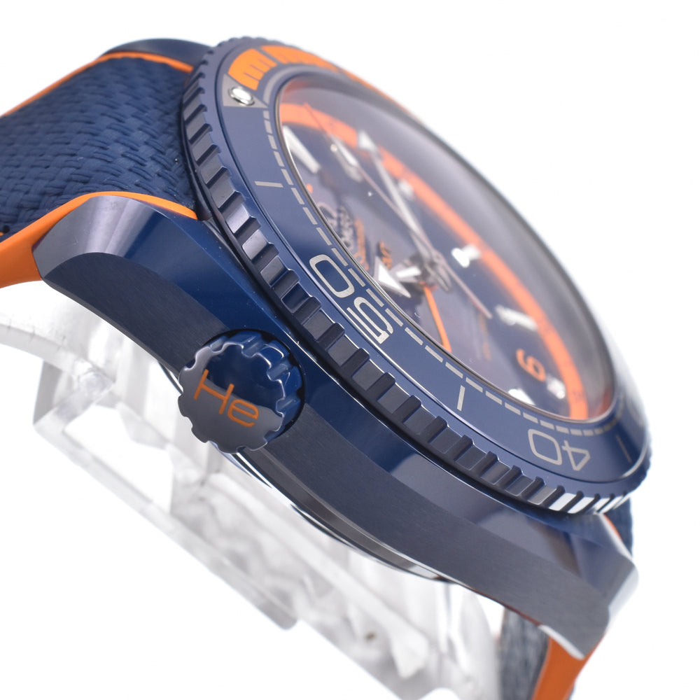 with paper OMEGA Seamaster Planet Ocean 215.92.46.22.03.001 blue Dial Automatic Men's
 Watch M#151269
