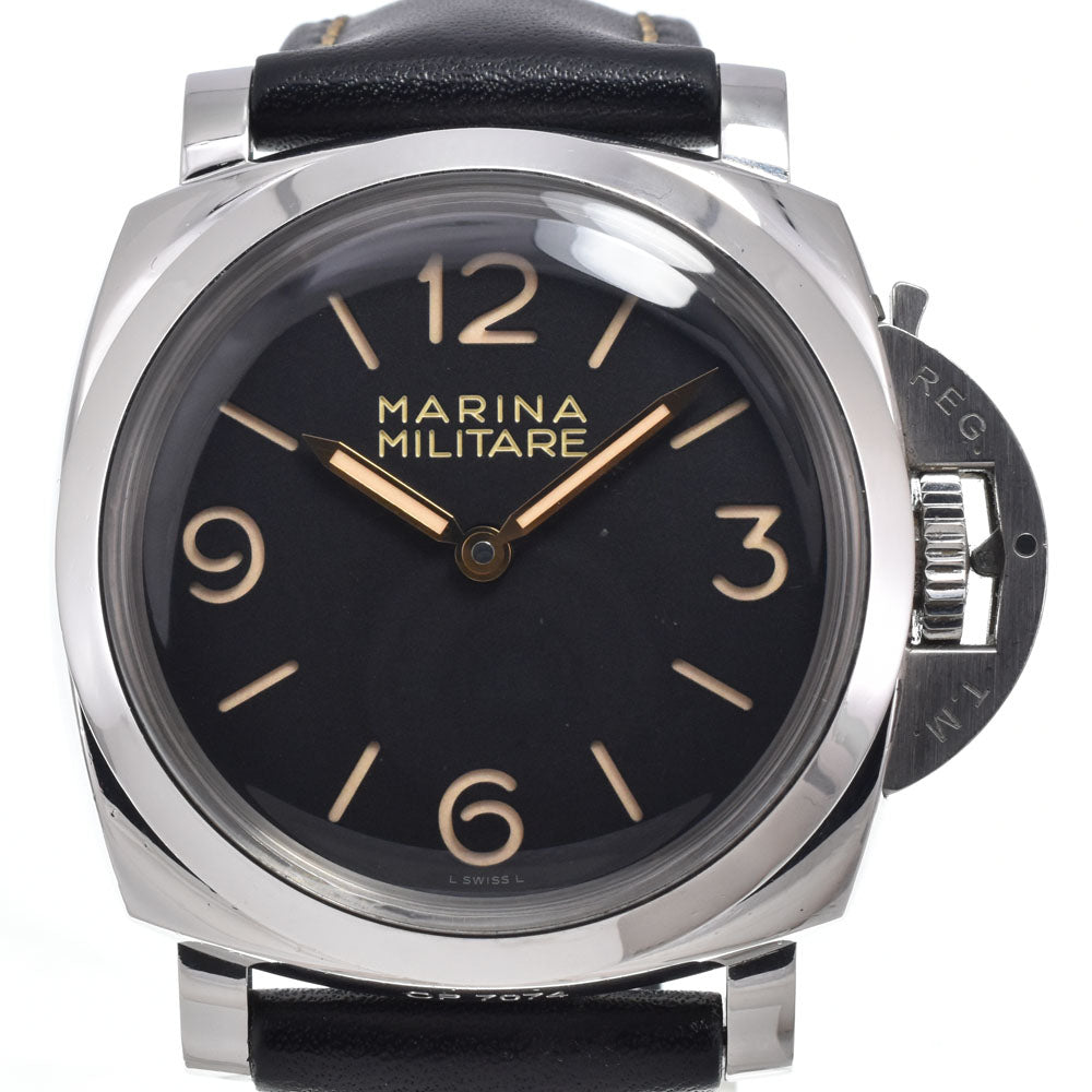 PANERAI Luminor 1950 3 Days Marina Militare Twin barrel black Dial Hand Winding Men's
 Watch N#151270