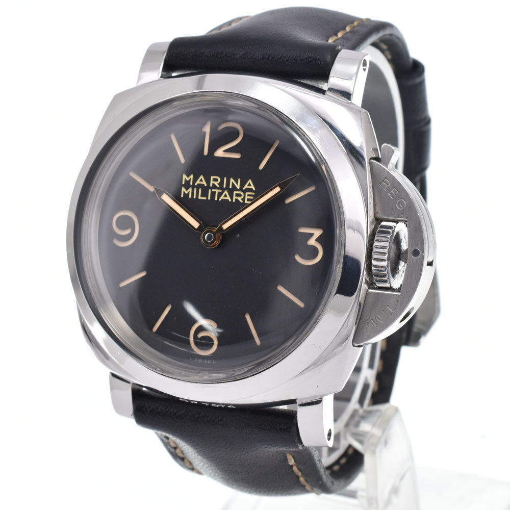 PANERAI Luminor 1950 3 Days Marina Militare Twin barrel black Dial Hand Winding Men's
 Watch N#151270