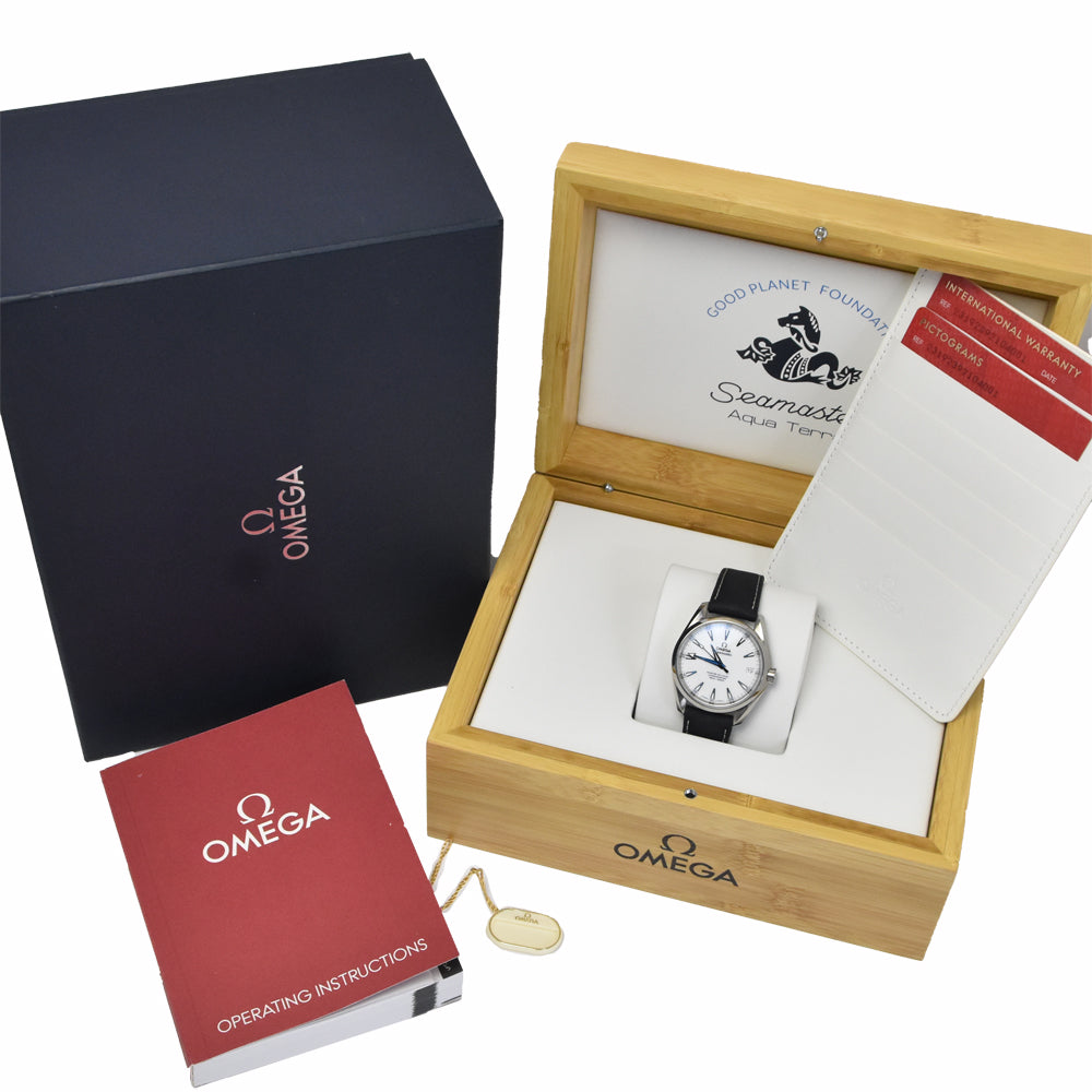 with paper OMEGA Seamaster Aqua Terra Good Planet 231.92.39.21.04.001 white Dial Automatic Men's
 Watch M#151271