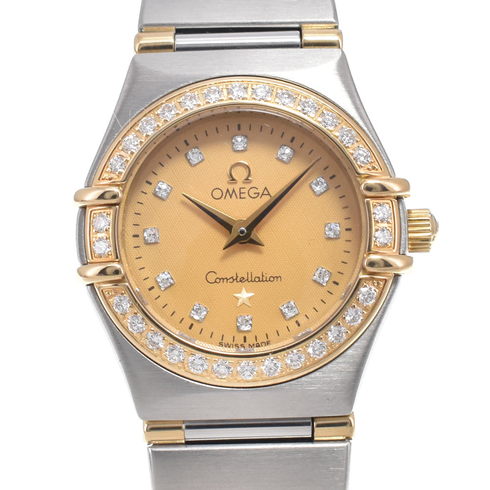 OMEGA Constellation 1267.15 diamond gold Dial Quartz Ladies
 Watch O#151272