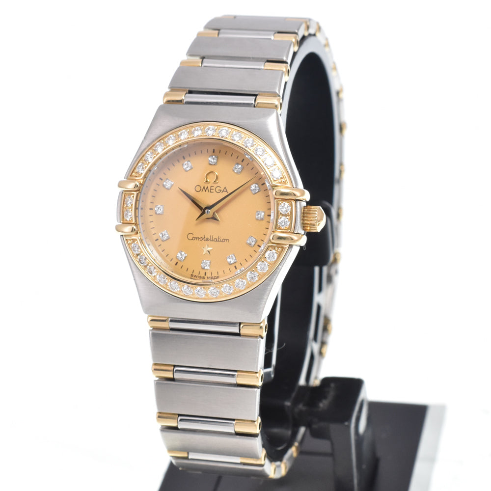 OMEGA Constellation 1267.15 diamond gold Dial Quartz Ladies
 Watch O#151272