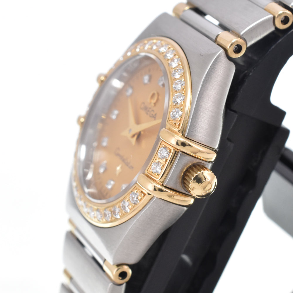 OMEGA Constellation 1267.15 diamond gold Dial Quartz Ladies
 Watch O#151272