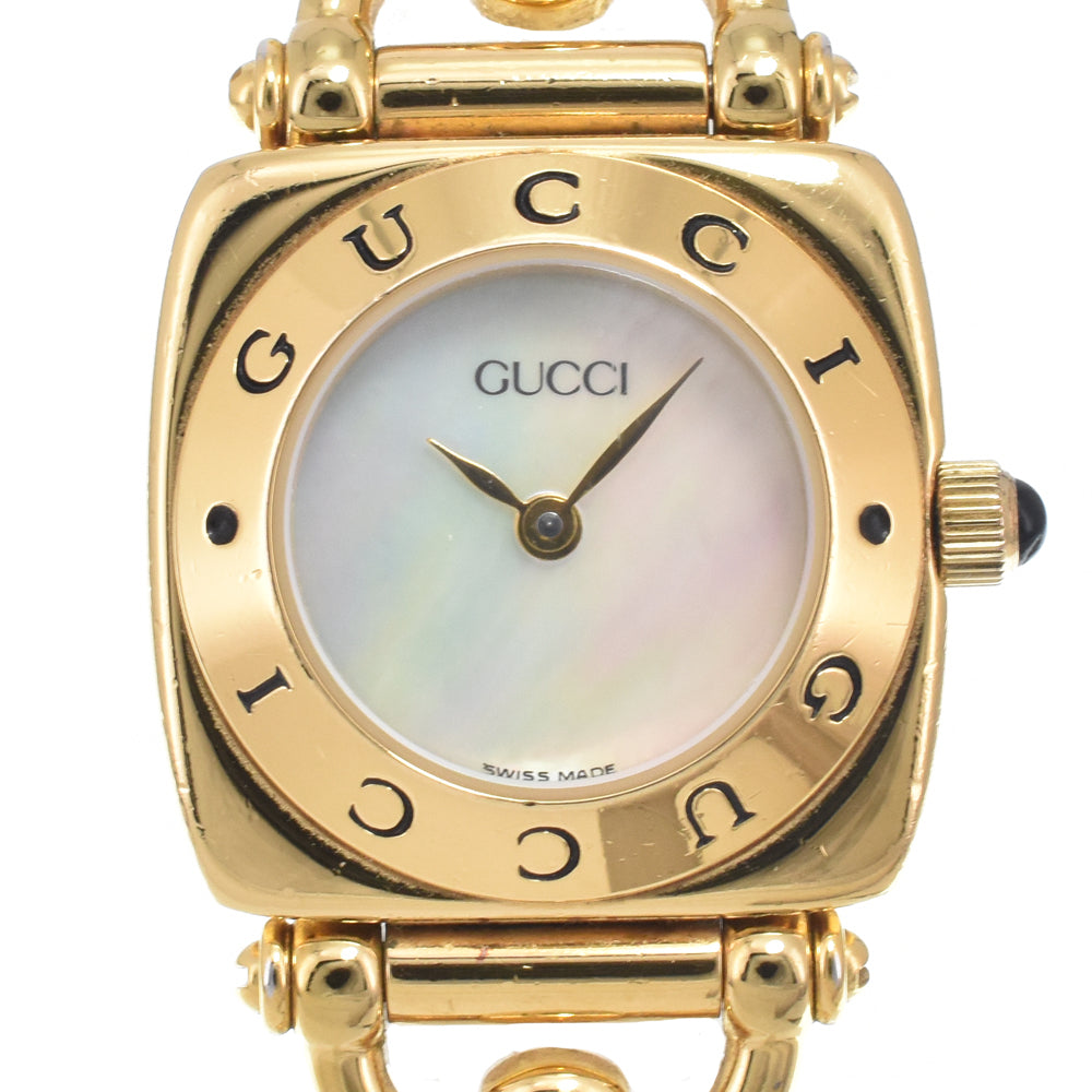 GUCCI Horsebit 6400L White shell Dial Quartz Ladies
 Watch O#151277