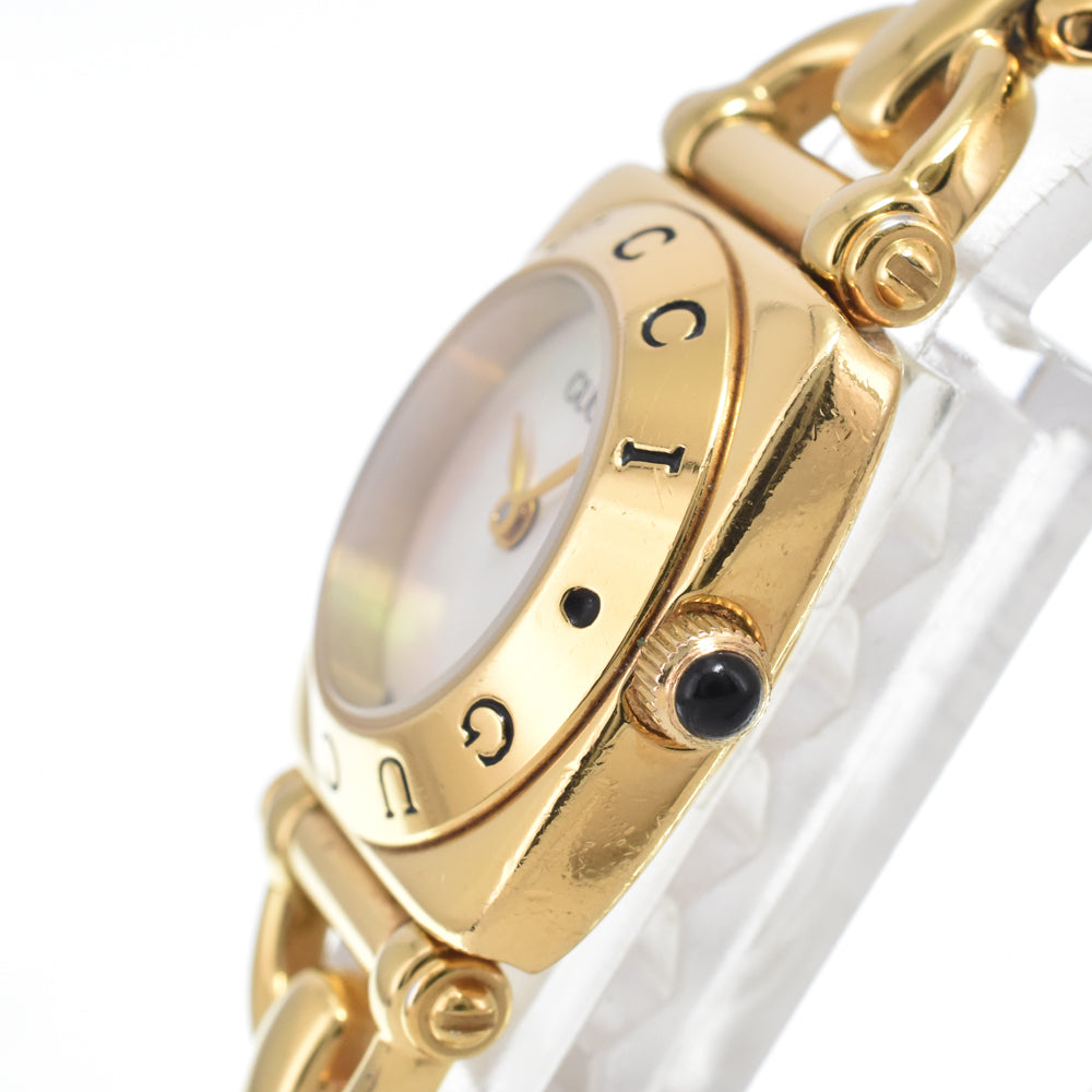 GUCCI Horsebit 6400L White shell Dial Quartz Ladies
 Watch O#151277