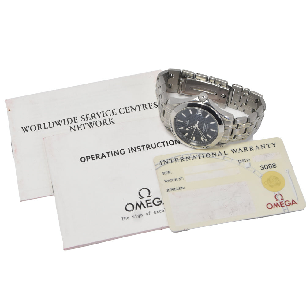 with paper OMEGA Seamaster Chronometer Jacques Mayol 2506.80 Limited to 3000 blue Dial Automatic Men's
 Watch N#151280