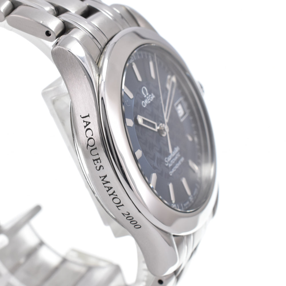 with paper OMEGA Seamaster Chronometer Jacques Mayol 2506.80 Limited to 3000 blue Dial Automatic Men's
 Watch N#151280