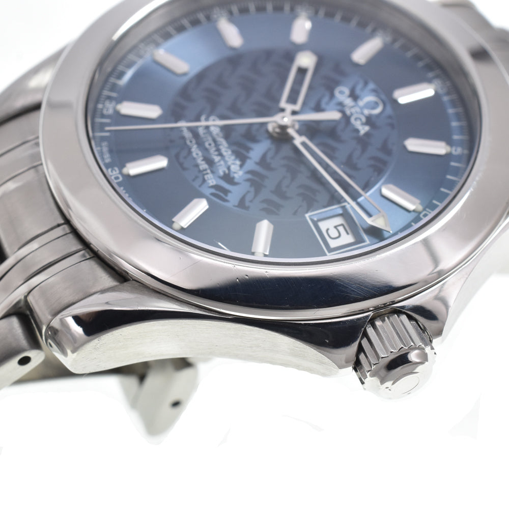 with paper OMEGA Seamaster Chronometer Jacques Mayol 2506.80 Limited to 3000 blue Dial Automatic Men's
 Watch N#151280
