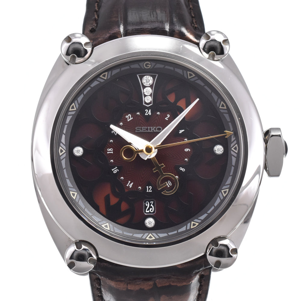 SEIKO Galante SBLM009/8L36-00C0 6P diamond Brown Dial Automatic Men's
 Watch N#151281