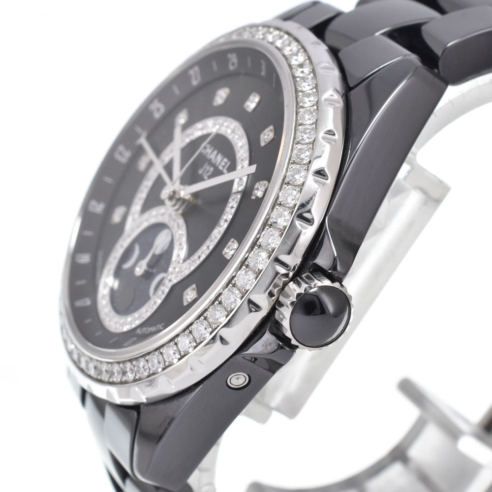 with paper CHANEL J12 H3407 diamond black Dial Automatic Men's
 Watch N#151282