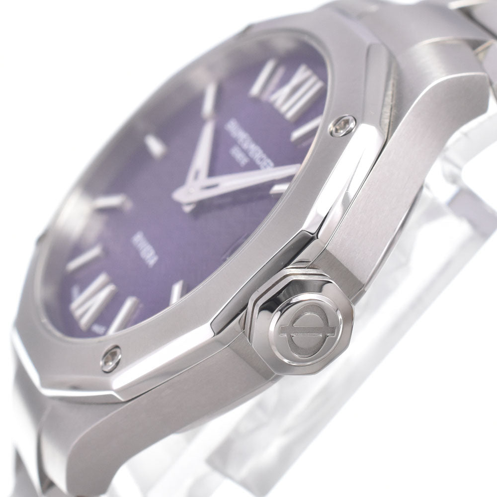 with paper Baume & Mercier Riviera MOA10728 purple Dial Quartz Men's
 Watch N#151287