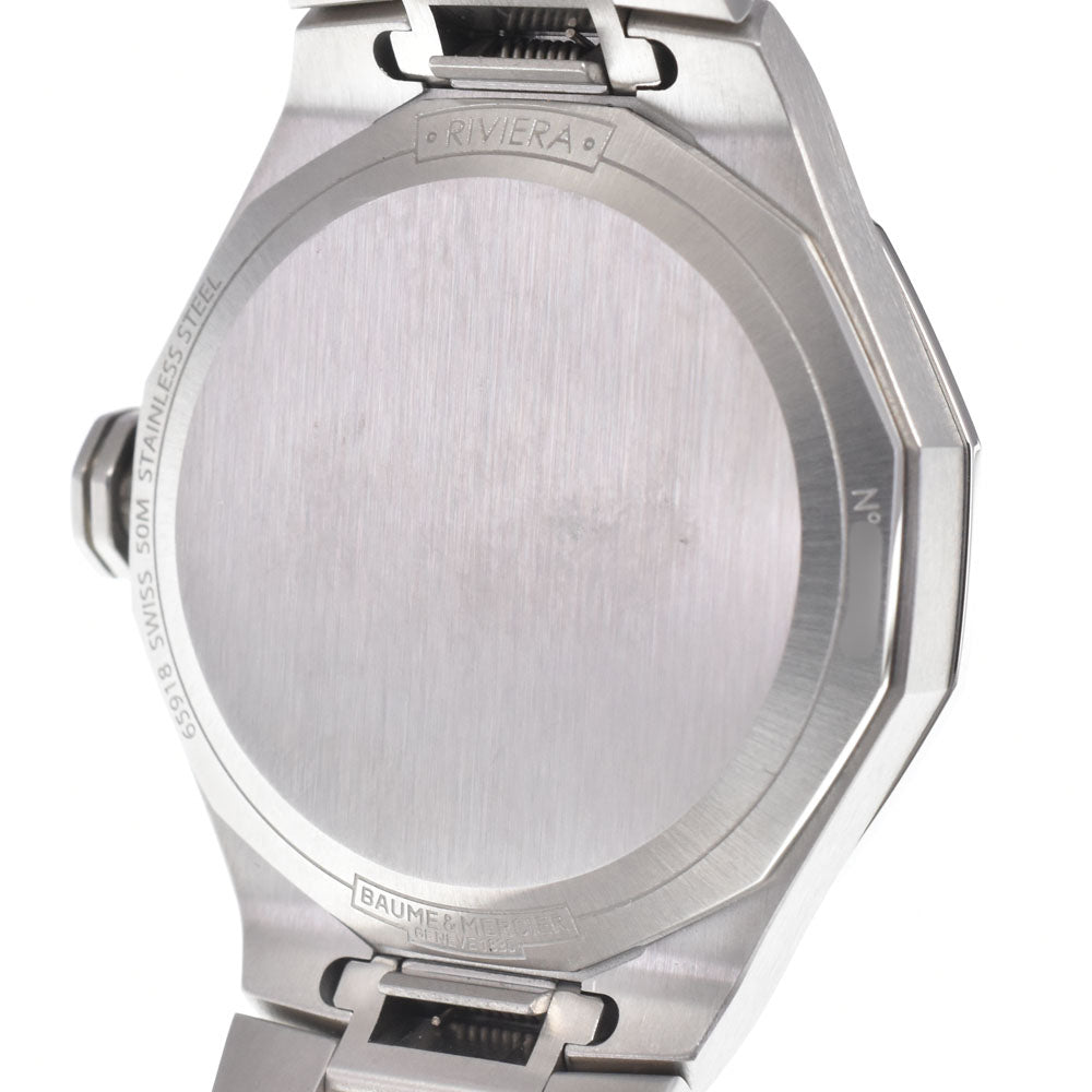 with paper Baume & Mercier Riviera MOA10728 purple Dial Quartz Men's
 Watch N#151287
