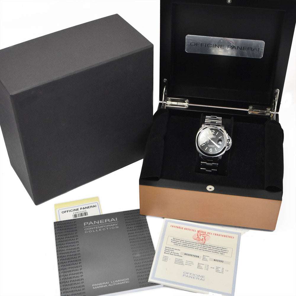 PANERAI Luminor Marina PAM00220 Small second black Dial Automatic Men's
 Watch O#151289