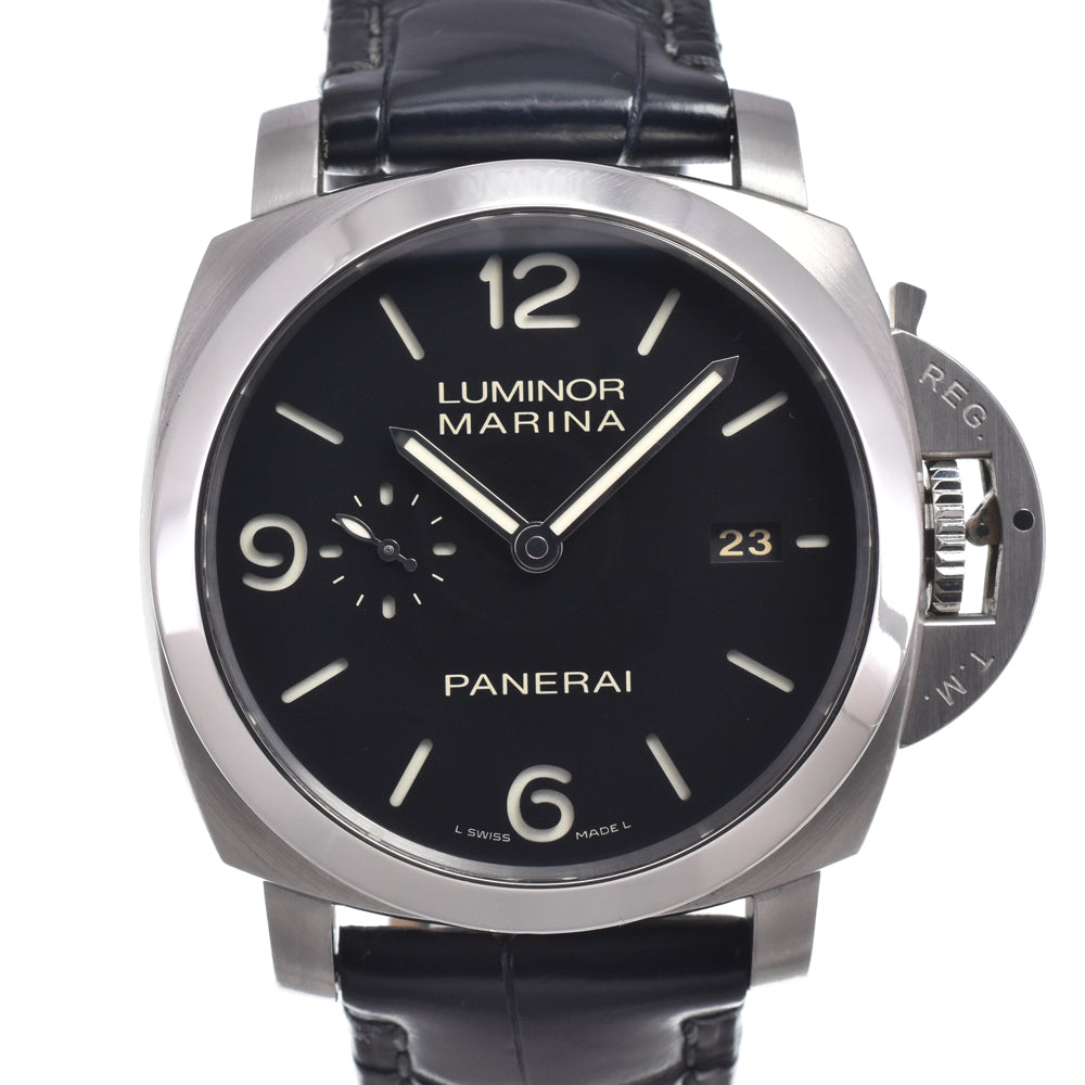 with paper PANERAI Luminor Marina 1950 3 Days PAM00312 black Dial Automatic Men's
 Watch N#151290