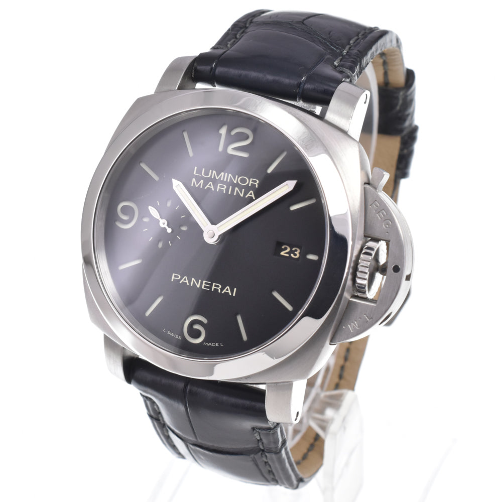 with paper PANERAI Luminor Marina 1950 3 Days PAM00312 black Dial Automatic Men's
 Watch N#151290