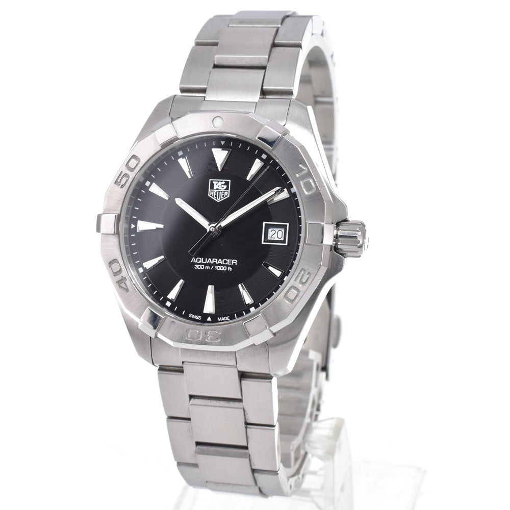 with paper TAG HEUER Aqua racer WAY1110 black Dial Quartz Men's
 Watch N#151293