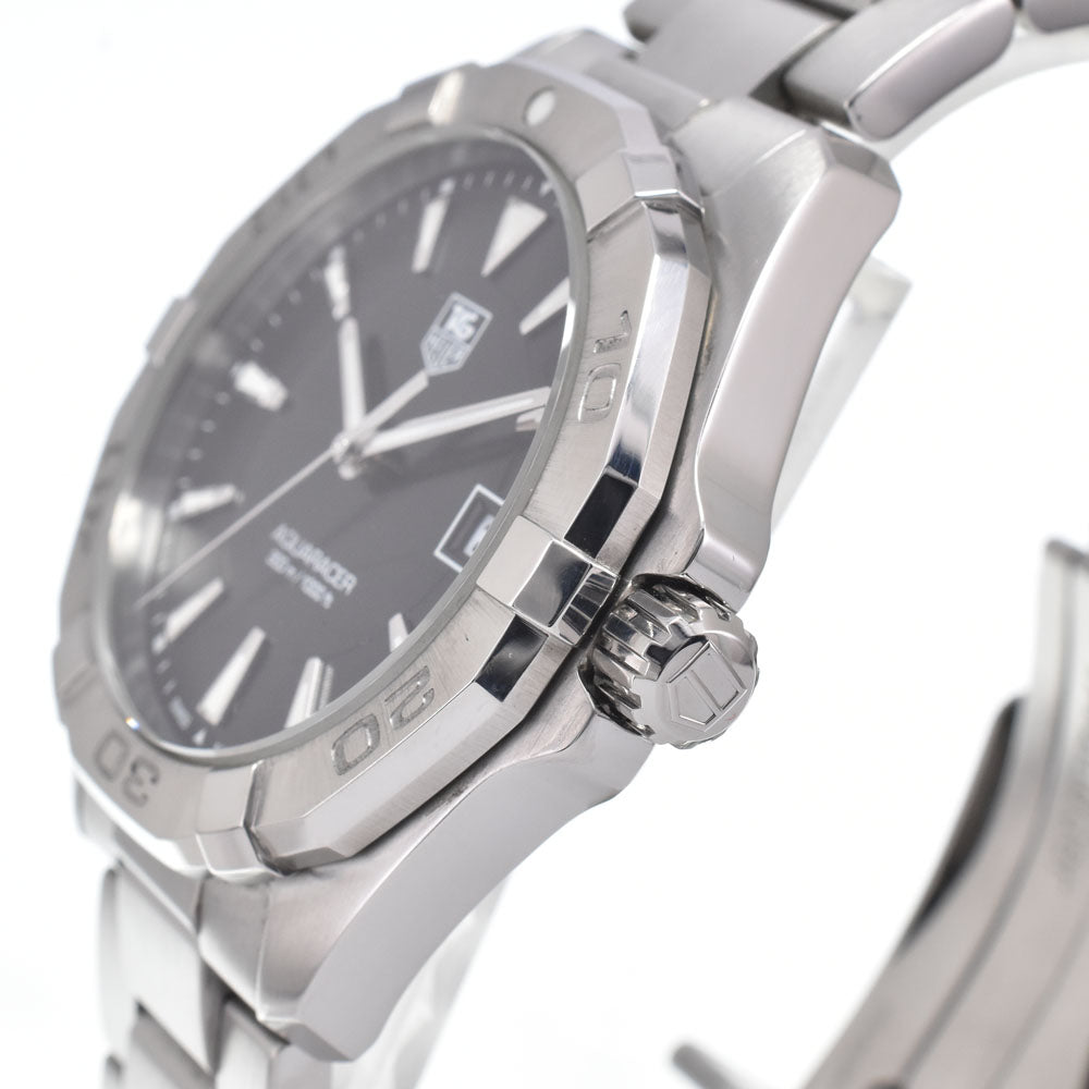 with paper TAG HEUER Aqua racer WAY1110 black Dial Quartz Men's
 Watch N#151293