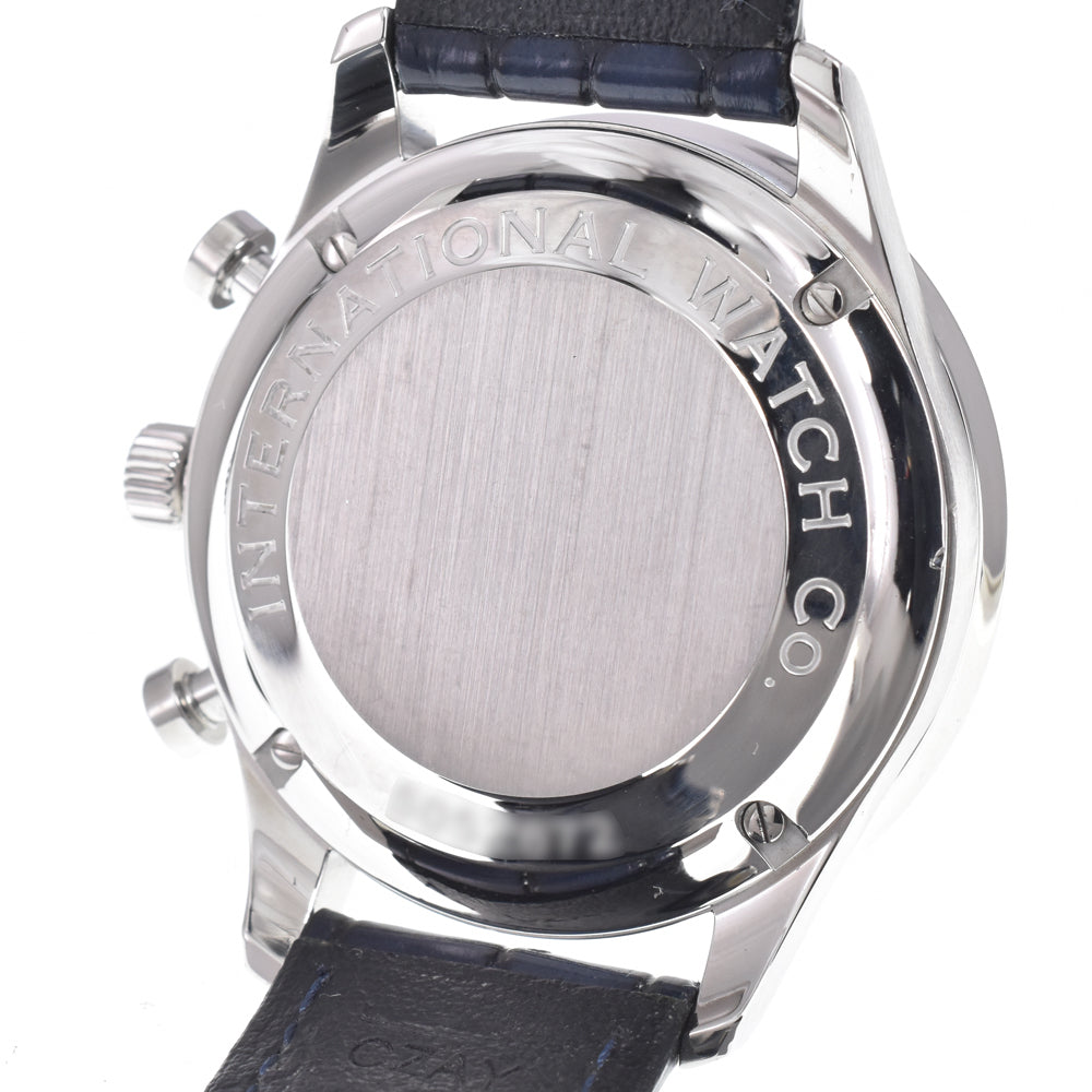 with paper IWC SCHAFFHAUSEN Portugese IW371445 Chronograph Silver Dial Automatic Men's
 Watch N#151297