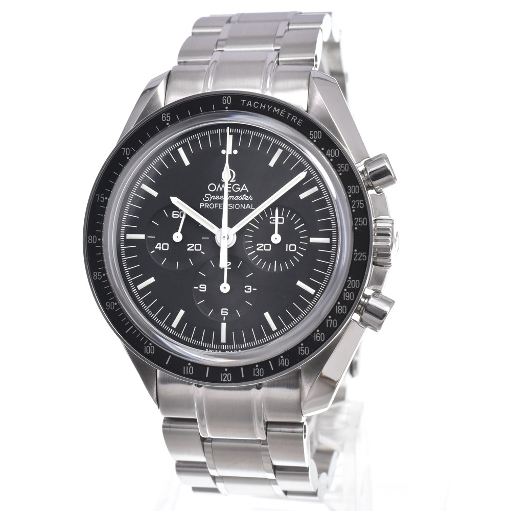 with paper OMEGA Speedmaster Professional Moon Watch 311.30.42.30.01.006 Chronograph black Dial Hand Winding Men's
 Watch O#151299